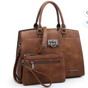 COPY - Dasein Handbags Satchel Purse Handbag Shoulder Bags Top Handle Work Bag